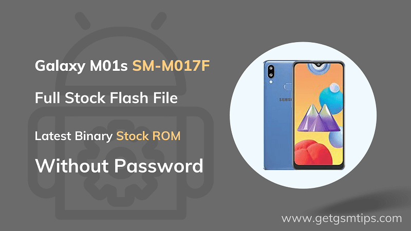 Galaxy M01s Full Firmware SM-M017F