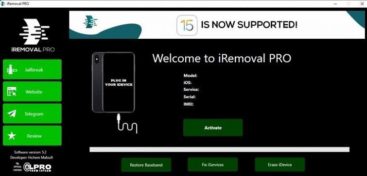 iRemoval Pro Icloud bypass tool