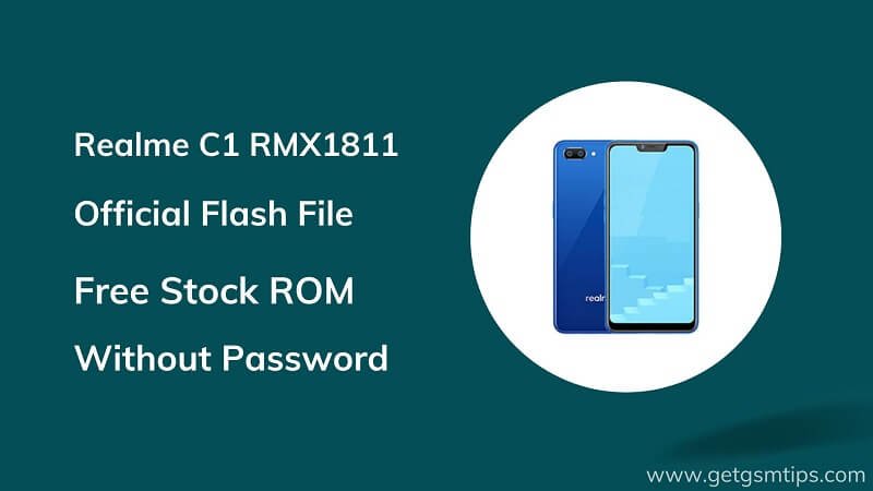 Realme C1 RMX1811 Firmware